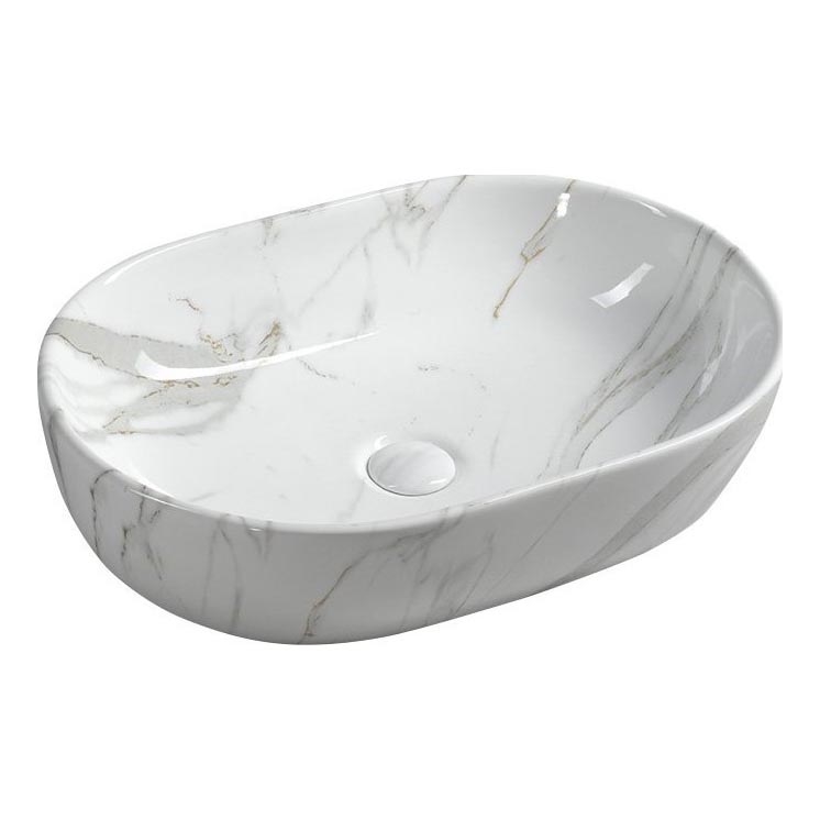 Sapho - DALMA Countertop Basin 59x42 cm ceramic/Carrara