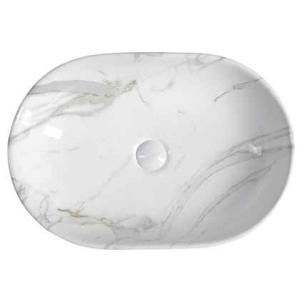 Sapho - DALMA Countertop Basin 59x42 cm ceramic/Carrara
