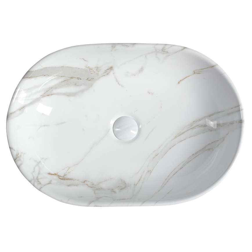 Sapho - DALMA Countertop Basin 59x42 cm ceramic/Carrara