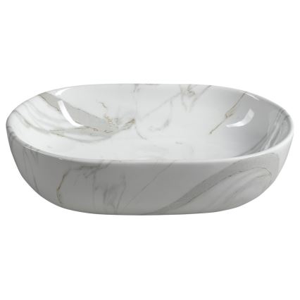 Sapho - DALMA Countertop Basin 59x42 cm ceramic/Carrara