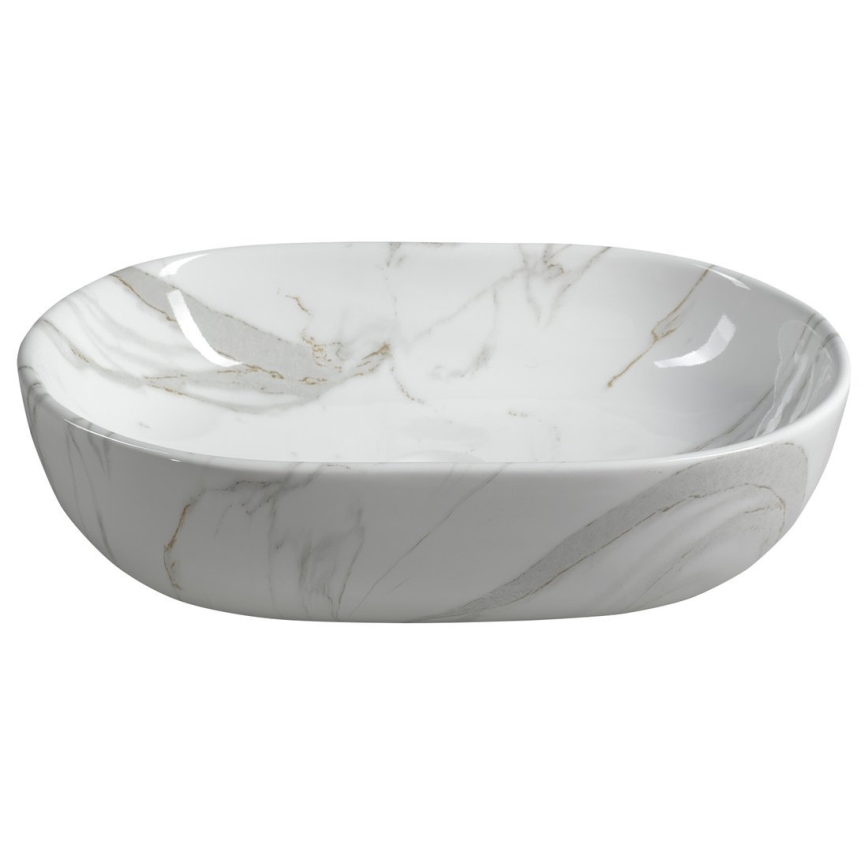 Sapho - DALMA Countertop Basin 59x42 cm ceramic/Carrara
