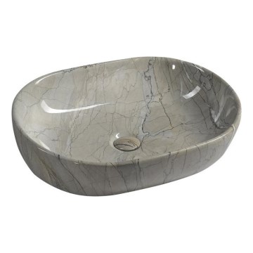 Sapho - DALMA Countertop Basin 59x42 cm ceramic/grey