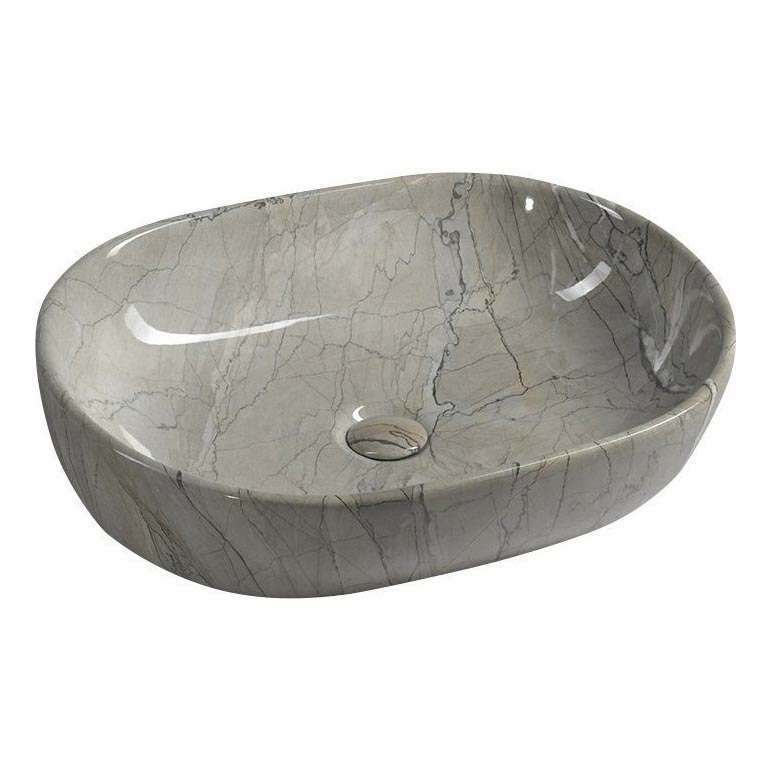 Sapho - DALMA Countertop Basin 59x42 cm ceramic/grey