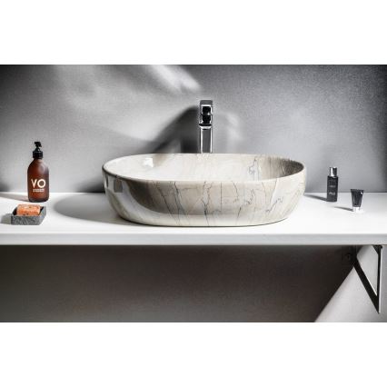 Sapho - DALMA Countertop Basin 59x42 cm ceramic/grey