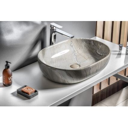 Sapho - DALMA Countertop Basin 59x42 cm ceramic/grey