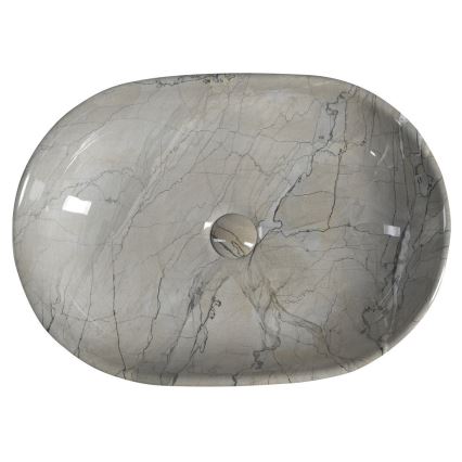 Sapho - DALMA Countertop Basin 59x42 cm ceramic/grey