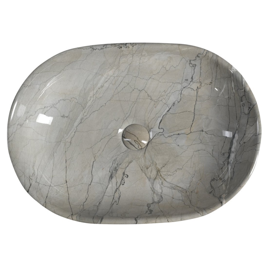 Sapho - DALMA Countertop Basin 59x42 cm ceramic/grey