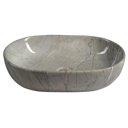 Sapho - DALMA Countertop Basin 59x42 cm ceramic/grey