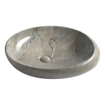 Sapho - DALMA Countertop Basin 68x44 cm grey