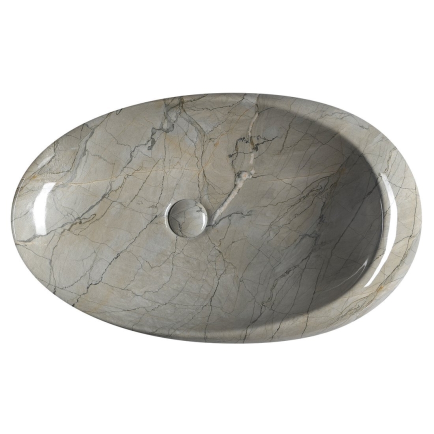 Sapho - DALMA Countertop Basin 68x44 cm grey