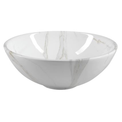 Sapho - DALMA countertop basin Ø 42 cm ceramic / Carrara / white
