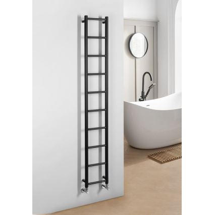 Sapho - DINA Bathroom Heated Towel Rail 168x25 cm Matte Black