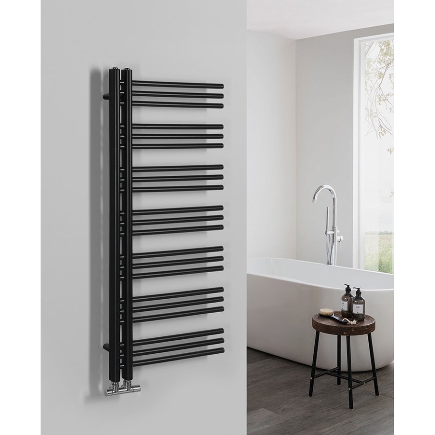Sapho - DORLION Bathroom Radiator 400W 50x120x50 cm Matte Black