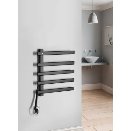 Sapho - ELCOR Electric Towel Warmer 63W/230V 48x52 cm Matte Black
