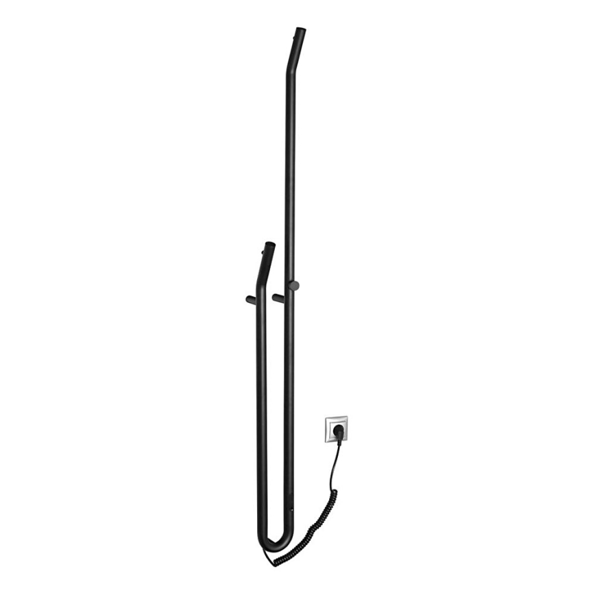 Sapho - Electric towel drying rack with a timer DUOPASSO 45W/230V 170 cm matte black