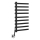 Sapho - Electric towel rail ELCOR 128W/230V 92 cm matte black left