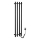 Sapho - Electric towel rail PAPINADO 85W/230V 120 cm matte black right