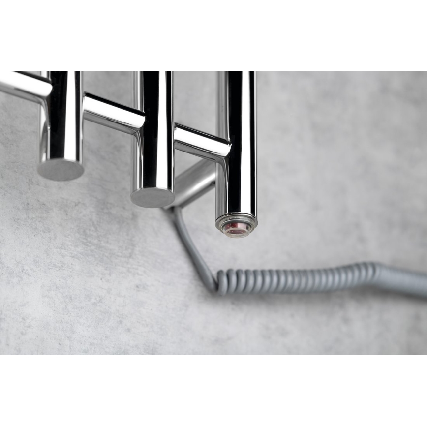 Sapho - Electric towel rail PAPINADO 85W/230V 120 cm shiny chrome right