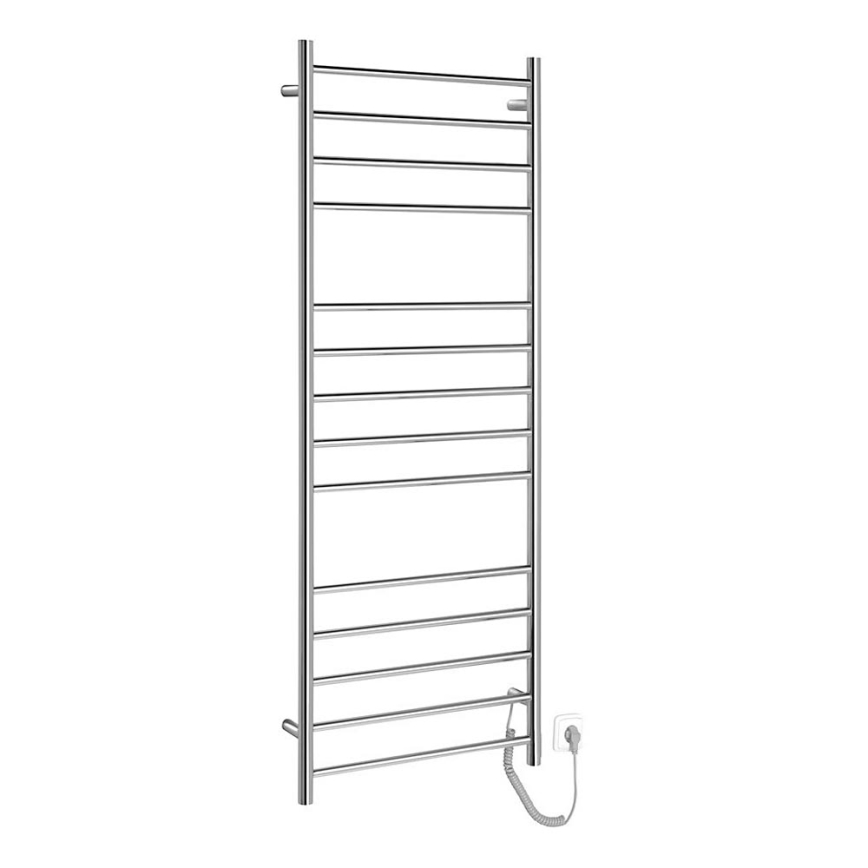 Sapho - Electric towel rail REDONDO 130W/230V 150 cm shiny chrome right round