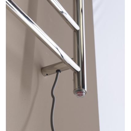 Sapho - Electric towel rail REDONDO 130W/230V 150 cm shiny chrome right round