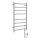 Sapho - Electric towel rail REDONDO 75W/230V 90 cm shiny chrome right round