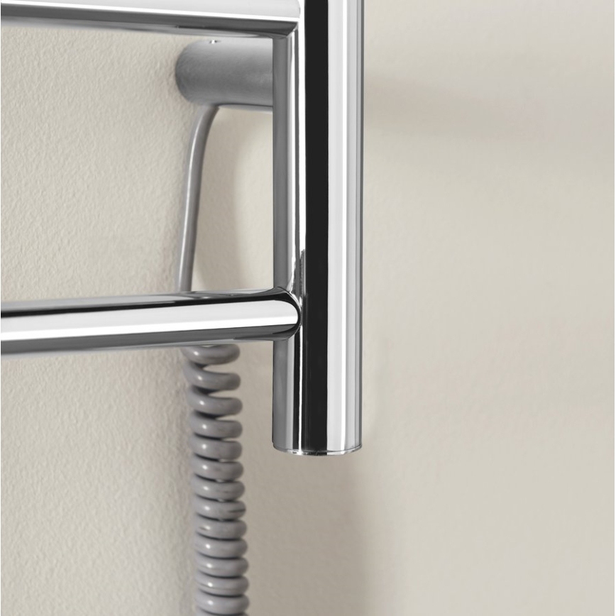 Sapho - Electric towel rail REDONDO 75W/230V 90 cm shiny chrome right round
