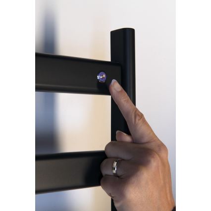 Sapho - Electric towel warmer ELIAS 105W/230V 49x73 cm matte black