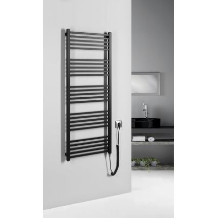 Sapho - Electric towel warmer METRO-E 500W/230V 50x134 cm matte black
