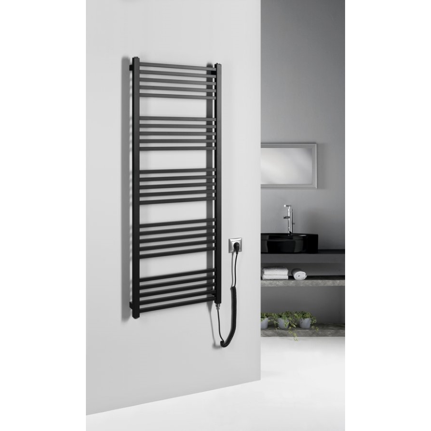 Sapho - Electric towel warmer METRO-E 500W/230V 50x134 cm matte black