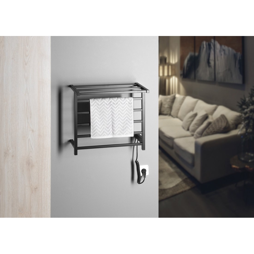 Sapho - ELZOR Electric Towel Warmer 60W/230V 47x50 cm Matte Black