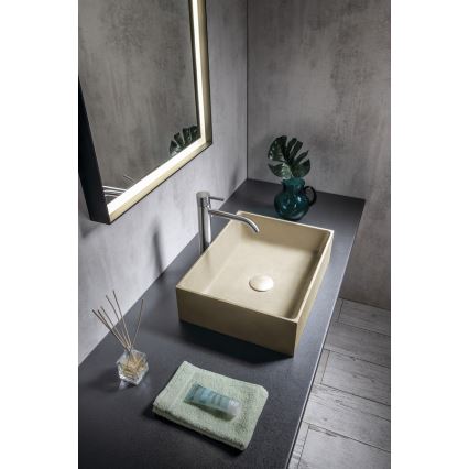 Sapho - FORMIGO Countertop Basin 47.5 x 36.5 cm concrete/beige
