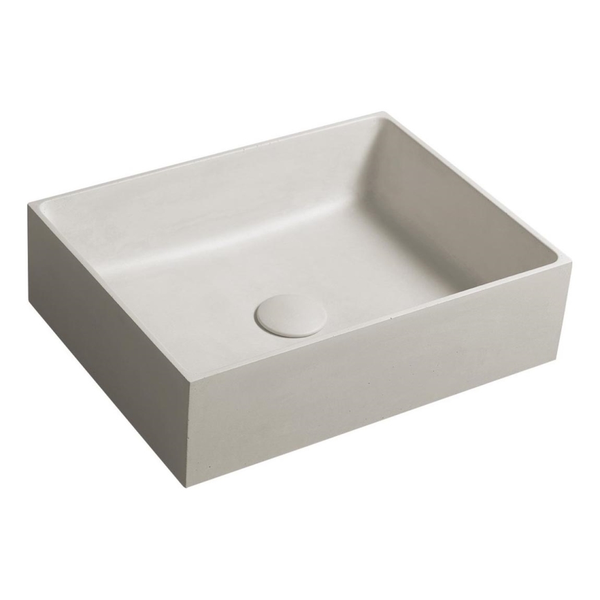 Sapho - FORMIGO Countertop Basin 47.5 x 36.5 cm, concrete / matte sand