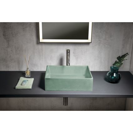 Sapho - FORMIGO Countertop Basin 47.5x36.5 cm concrete/green