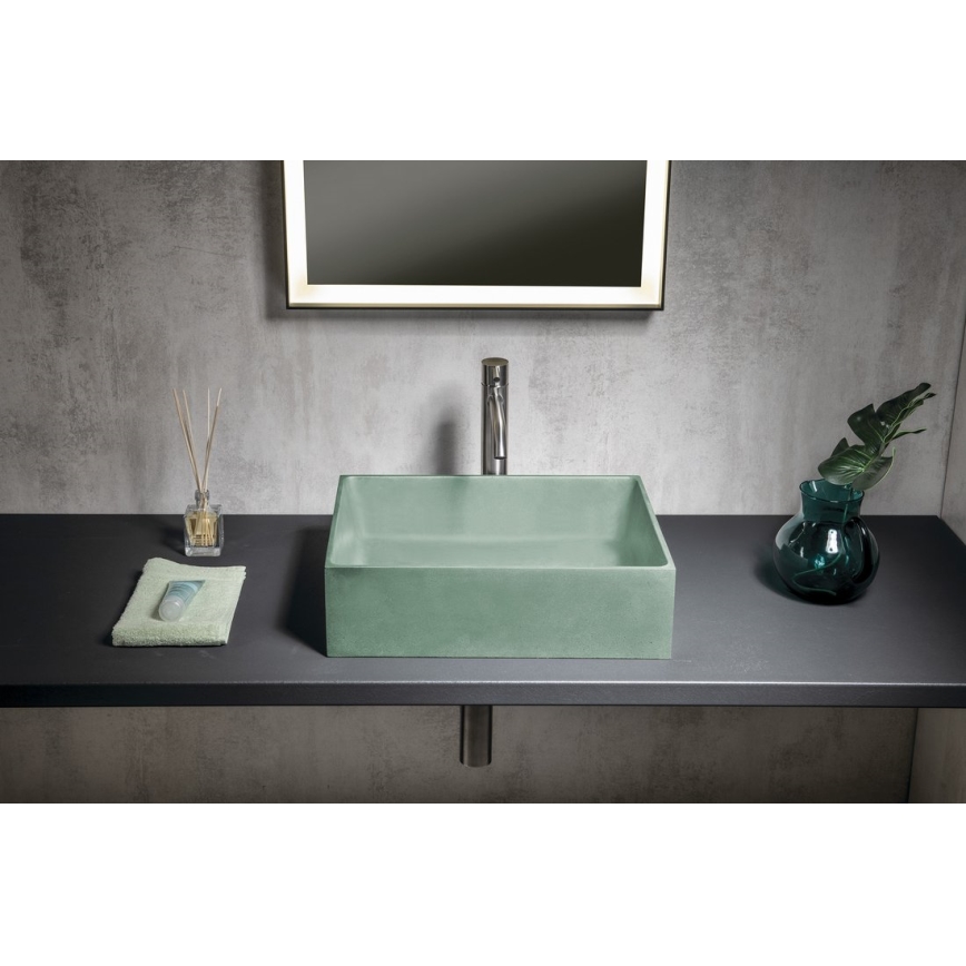 Sapho - FORMIGO Countertop Basin 47.5x36.5 cm concrete/green