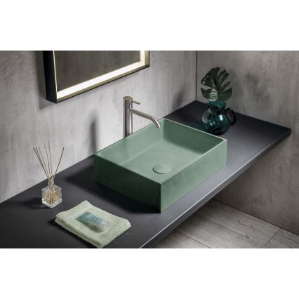 Sapho - FORMIGO Countertop Basin 47.5x36.5 cm concrete/green