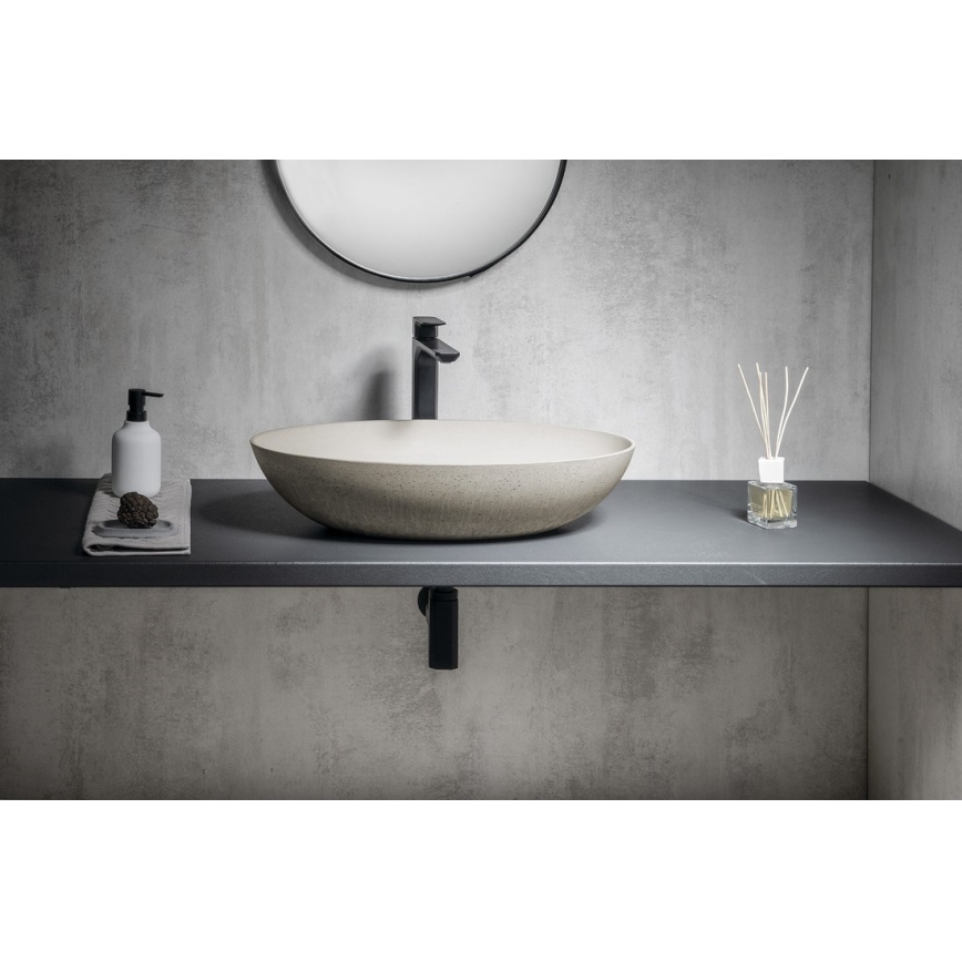 Sapho - FORMIGO Countertop Basin 60x40 cm Concrete/Beige