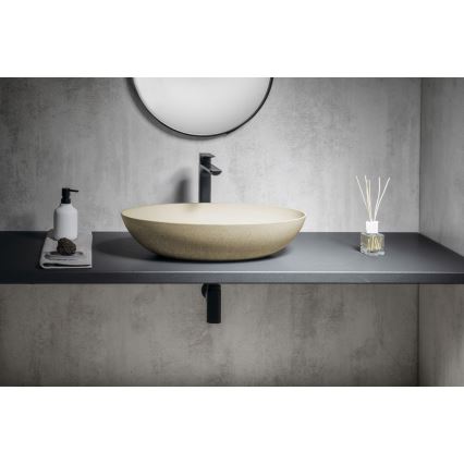Sapho - FORMIGO Countertop Basin 60x40 cm concrete/beige