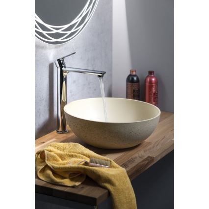 Sapho - FORMIGO Countertop Basin Ø 39 cm Concrete/Beige
