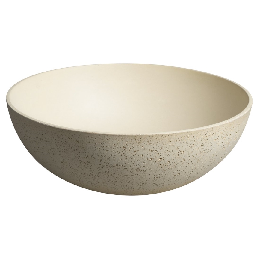 Sapho - FORMIGO Countertop Basin Ø 39 cm Concrete/Beige