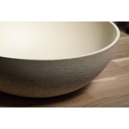 Sapho - FORMIGO Countertop Basin Ø 39 cm Concrete/Beige