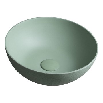 Sapho - FORMIGO Countertop Basin Ø 39 cm Concrete/Green