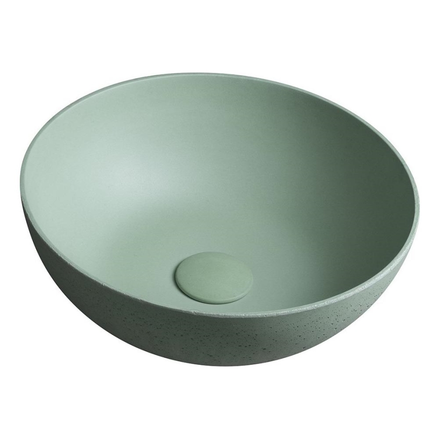 Sapho - FORMIGO Countertop Basin Ø 39 cm Concrete/Green
