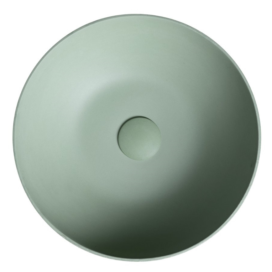 Sapho - FORMIGO Countertop Basin Ø 39 cm Concrete/Green