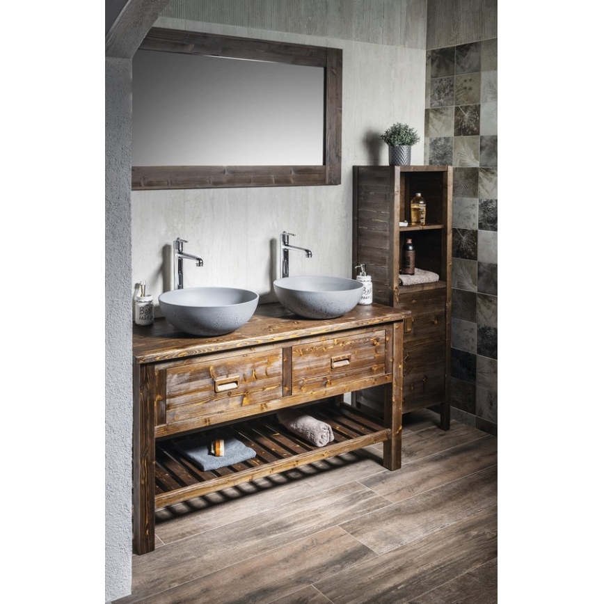 Sapho - FORMIGO countertop basin Ø 39 cm concrete/matte grey