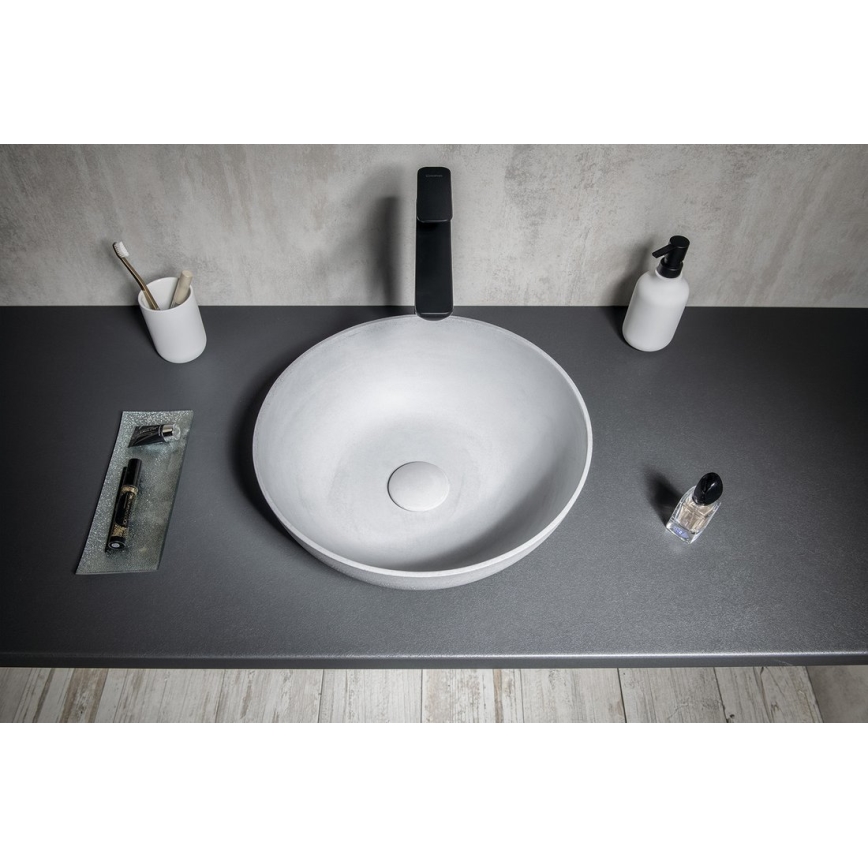 Sapho - FORMIGO countertop basin Ø 39 cm concrete/matte grey