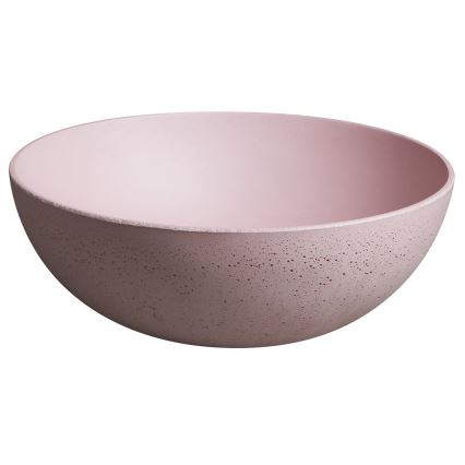 Sapho - FORMIGO Countertop Basin Ø 39 cm Concrete/Pink