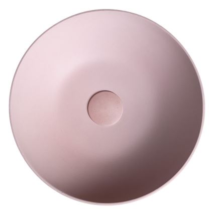 Sapho - FORMIGO Countertop Basin Ø 39 cm Concrete/Pink