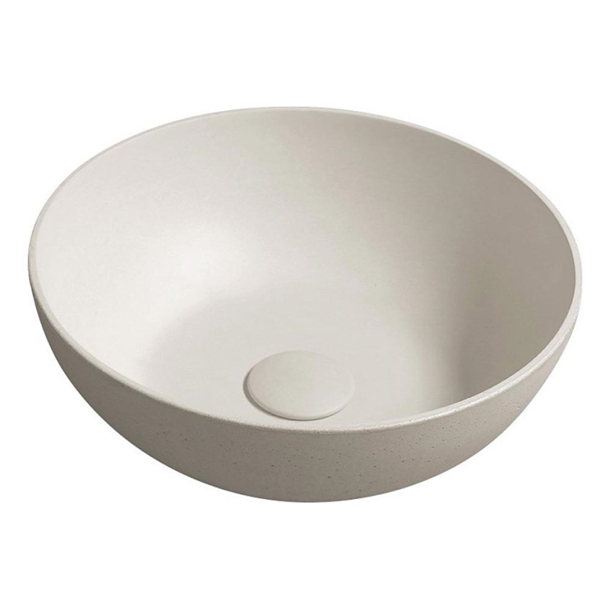Sapho - FORMIGO countertop basin Ø 39 cm concrete/sand
