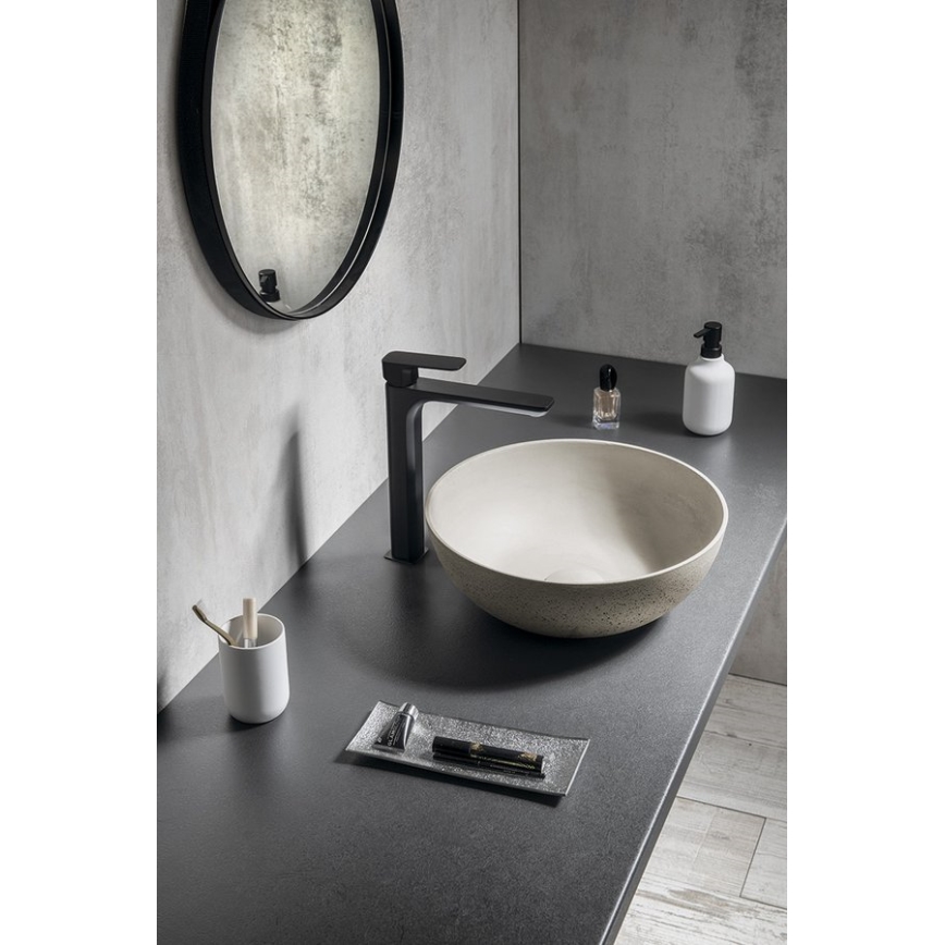 Sapho - FORMIGO countertop basin Ø 39 cm concrete/sand
