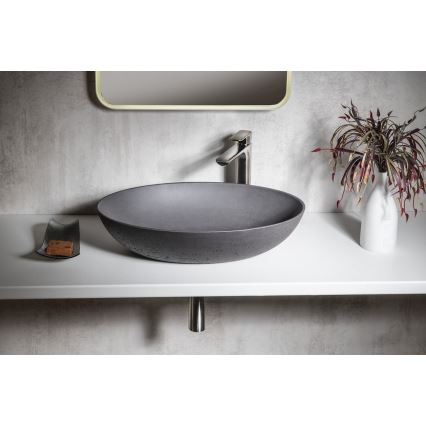 Sapho - FORMIGO Countertop Washbasin 60x40 cm Concrete/Anthracite